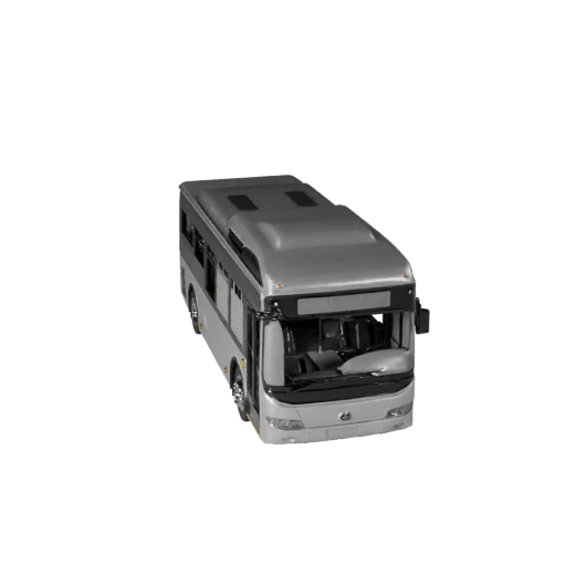 Modèle 3D de Bus Urbain Prêt pour le Jeu pour Utilisation Temps Réel Actif PBR