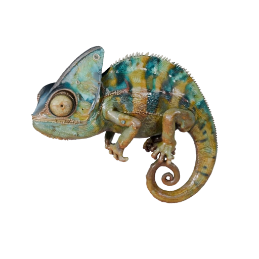 Chamäleon 3D Modell für Unity - Spielfertiges Asset, FBX | Lizenzfrei