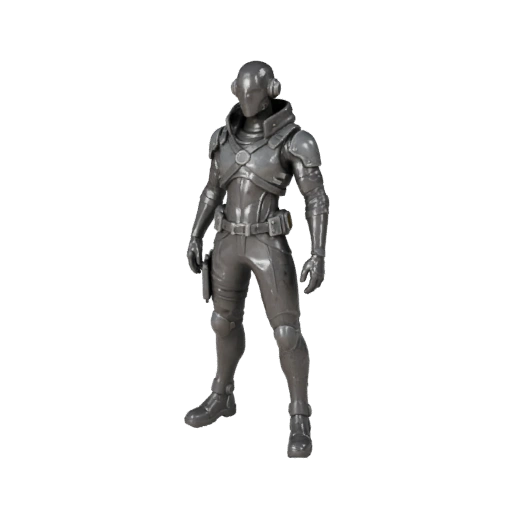 Modèle de personnage éclaireur cyberpunk - Monté