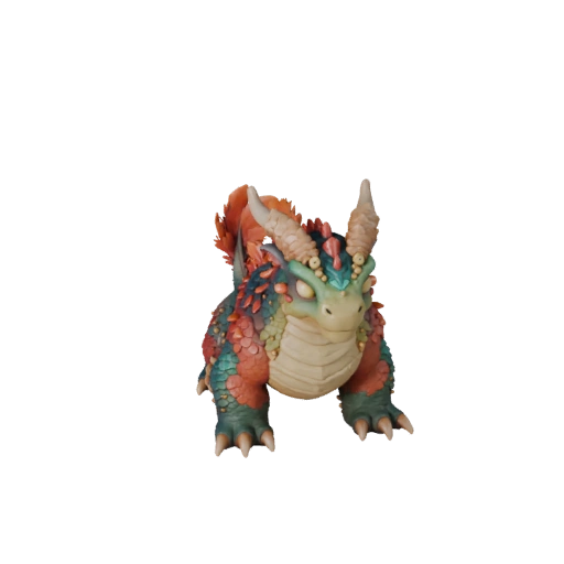 Modelo 3D de Basilisco Caricatura - Activo Estilizado para Animación | PBR