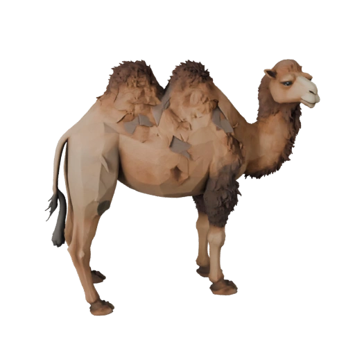 نموذج جمل ثلاثي الأبعاد منخفض المضلع - أصل لعبة Unity مع FBX | مجاني