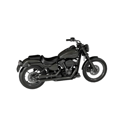 Druckbar Harley-inspirierte Cruiser-Motorrad STL 3D-Modell