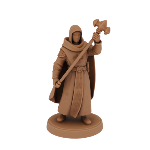 Mittelalterliche Kleriker-Miniatur STL - Siegesschritt