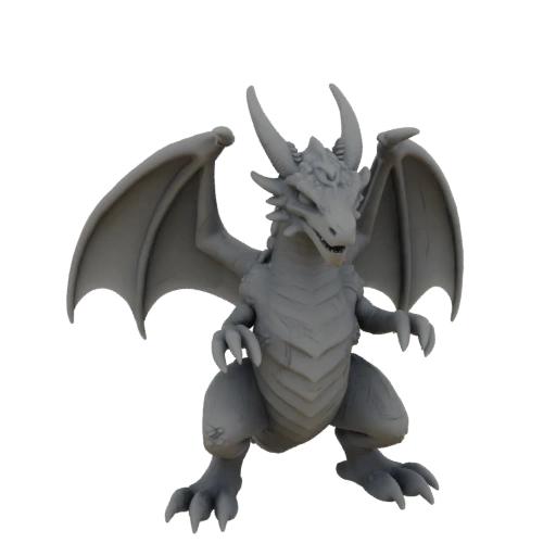 Miniature Dragon Boss Dark Fantasy Caverne STL