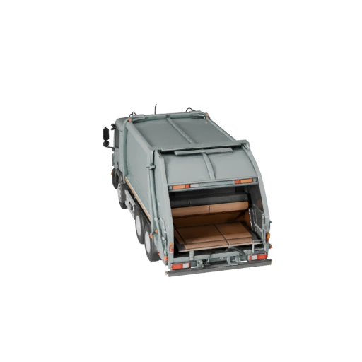 Müllwagen 3D-Modell für Blender & Spiele - PBR-Asset