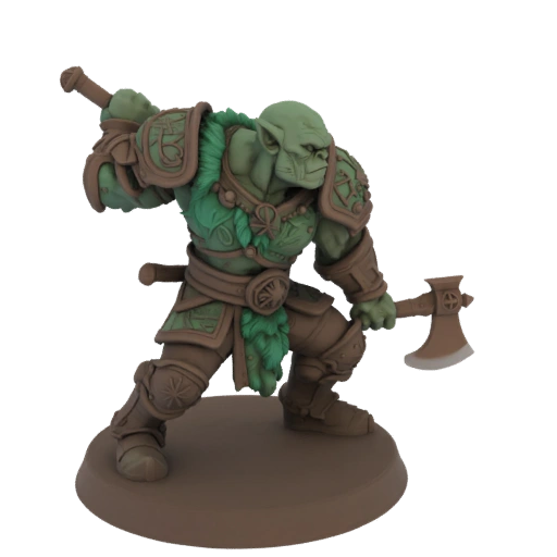 Fantasy Ork Mönch Miniatur STL