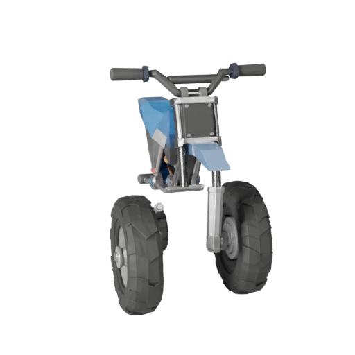 Low Poly Motocross-Motorrad 3D-Modell für Unity & Unreal PBR-Asset