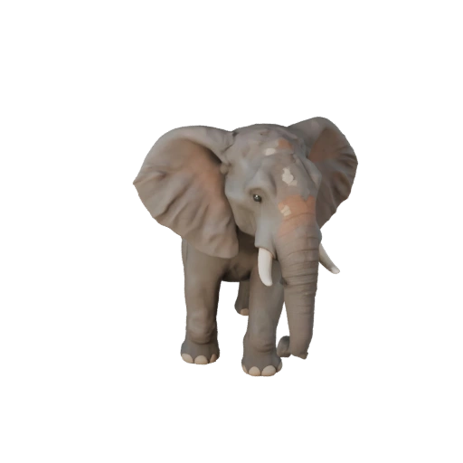 Modèle 3D d'éléphant d'Afrique dessin animé - Asset stylisé pour l'animation