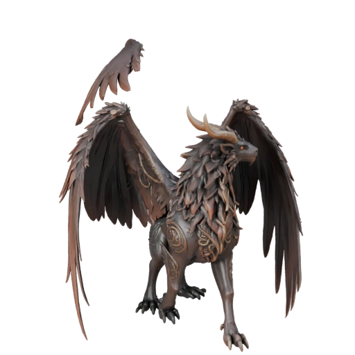 Modèle 3D de Griffon Réaliste - Atout PBR Riggué pour Jeux | PBR