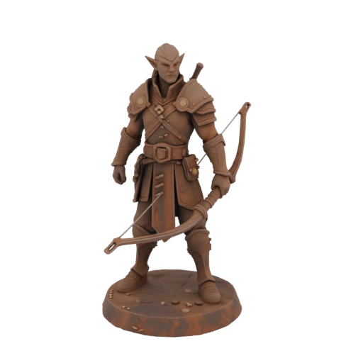 Fantasy Elfe Waldläufer Miniatur STL - Siegesschritt