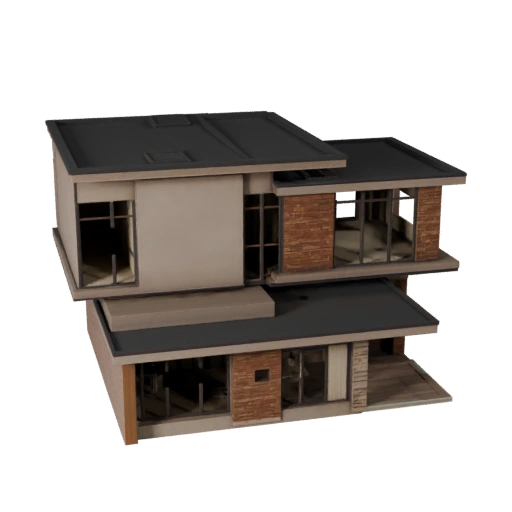 Modèle 3D de Maison Moderne pour Unreal - Asset Temps Réel pour Scènes UE