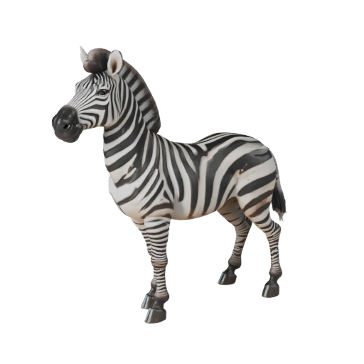 Realistisches Zebra 3D-Modell - Rigged PBR Asset für Spiele | Lizenzfrei