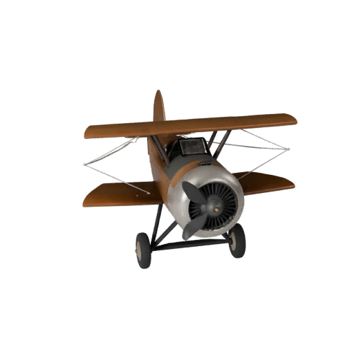 Oldtimer-Doppeldecker 3D-Modell für Unreal Engine - Spielbereit