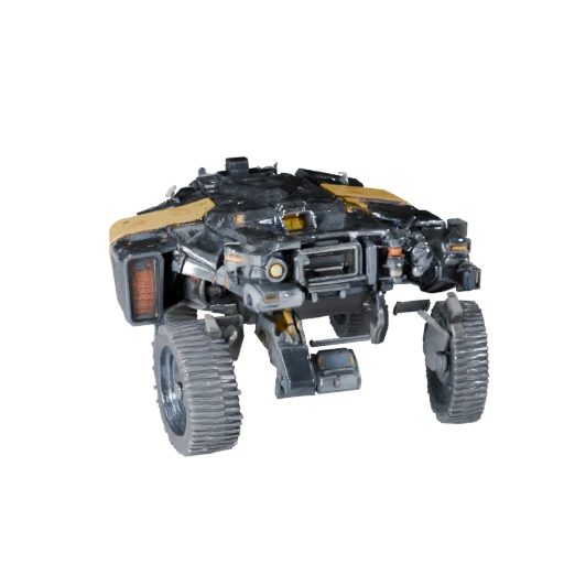 Modelo 3D de Rover de Carga Lunar de Alto Poligonaje para Renders de Estudio