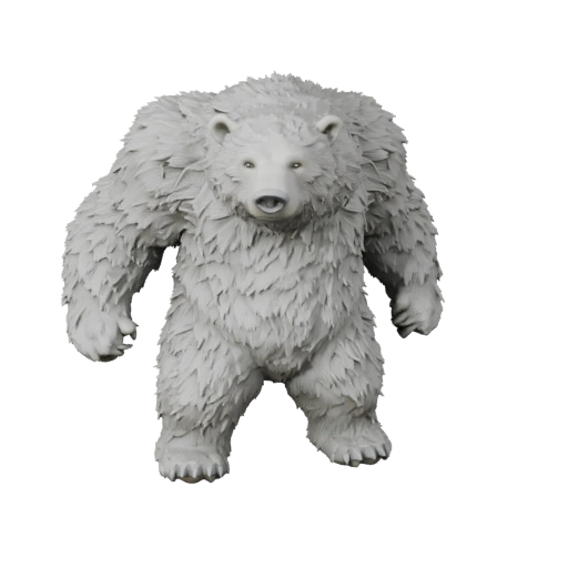 Modelo 3D Oso Polar de Alto Poligonaje - Activo STL Detallado para Impresión