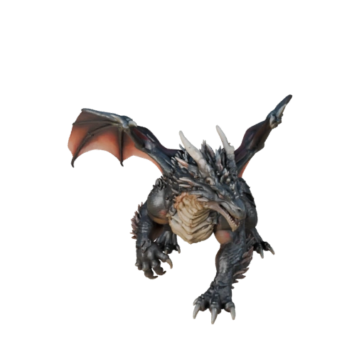 Dragon d'os 3D Model pour Blender - Asset PBR avec Textures