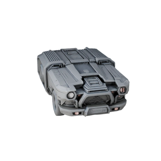 Druckbarer Sci-Fi-LKW STL 3D-Modell für Sammlerstücke &