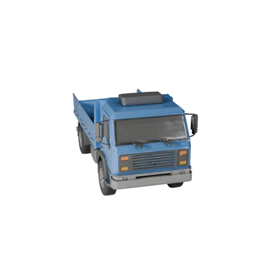 Low Poly Kastenwagen 3D Modell für Unity & Unreal PBR Asset