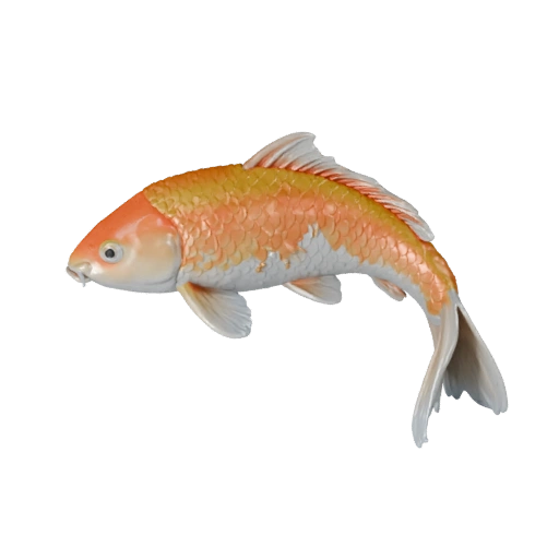 Modèle 3D de Poisson Koi Haute Poly - Actif STL Détaillé pour Impression