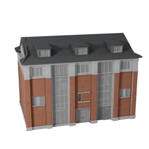 Modelo 3D de Casa Dúplex Low Poly para Juegos en Tiempo Real y RV