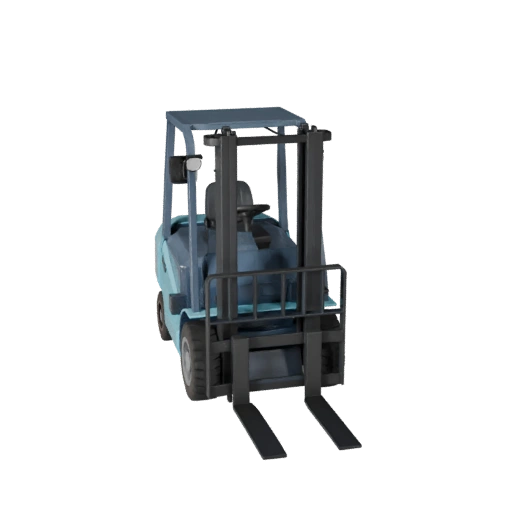Modelo 3D de Carretilla Elevadora Polygonal Bajo para Unity y Unreal PBR Asset