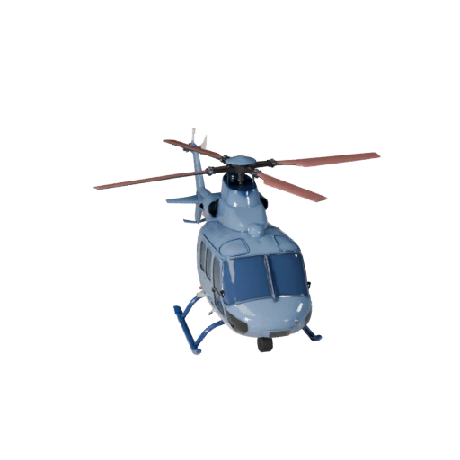 Modèle 3D d'hélicoptère pour Blender - Actif prêt pour le rendu