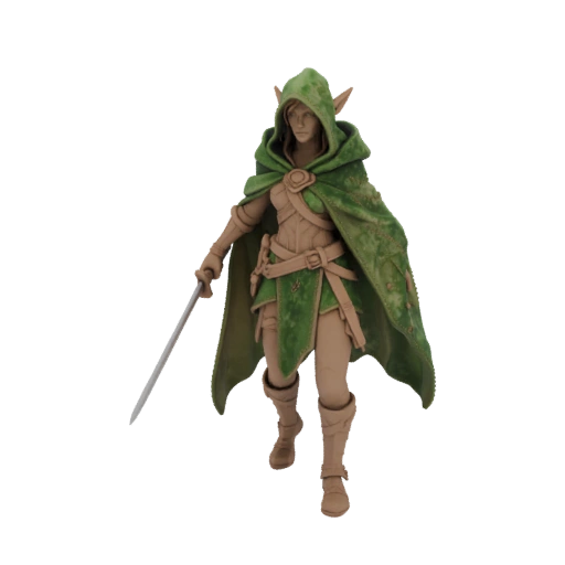 Miniature STL d'Elfe Voleur de Fantasy - Exploration