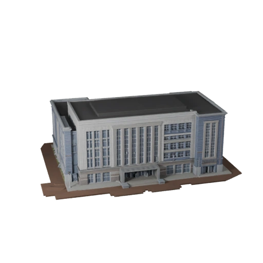 Low Poly Elektrisches Umspannwerk 3D-Modell für Spiele & VR