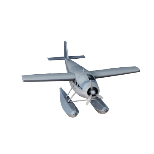 Hydravion Modèle 3D pour Blender & Jeux - Asset PBR
