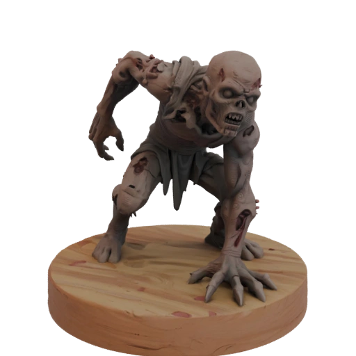 Miniature STL Dark Fantasy Zombie Ennemi - Essaim
