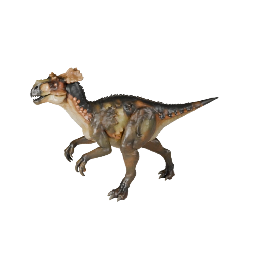 Modelo 3D de Parasaurolophus Poligonal Bajo - Asset de Juego para Unity con FBX