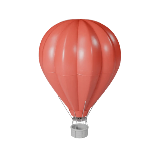 Druckbarer Heißluftballon STL 3D-Modell für Sammlerstücke &