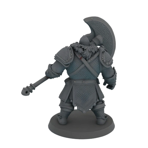 Miniatura Bárbaro Medieval STL