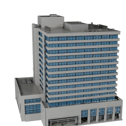 Regierungsbürogebäude 3D-Modell - Realistisches Archviz-Asset