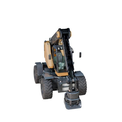 Teleskoplader 3D Modell für Blender & Spiele - Realistisch PBR