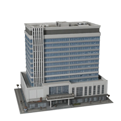 Korporativer Hauptsitz 3D-Modell - Realistisches Archviz-Asset