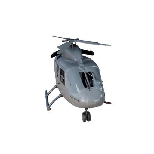Hohe Poly Hubschrauber 3D-Modell für Studio-Renderings - PBR