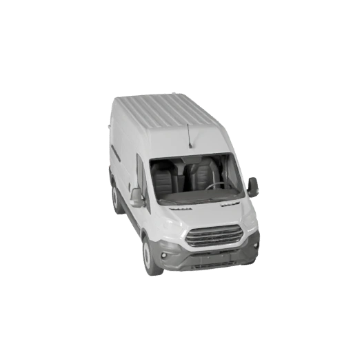 Lieferwagen 3D-Modell für Unity - Low Poly Game Asset