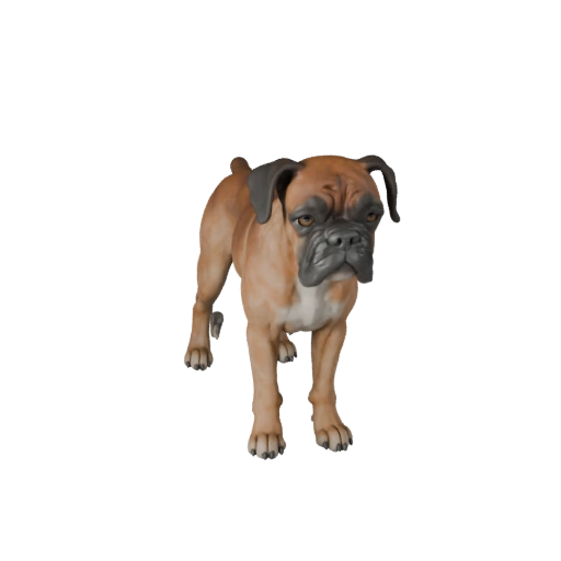 Boxer Hund 3D Modell für Unity - Spielfertiges Asset, FBX | Lizenzfrei
