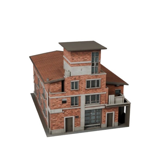 Strandhaus 3D-Modell für Blender - Render-Asset für Architektur