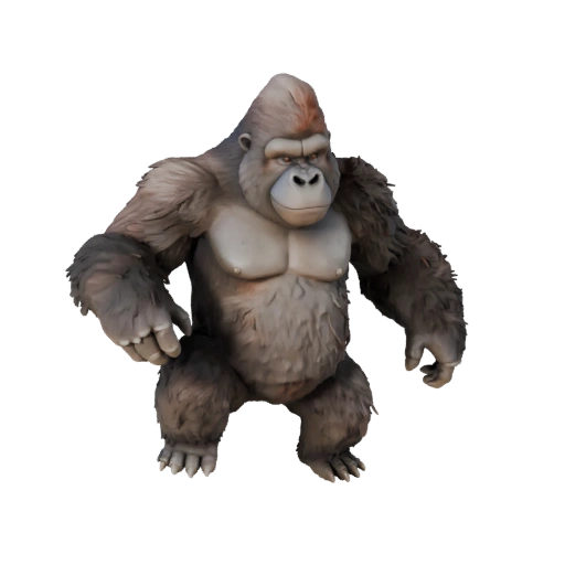 Modelo 3D de Gorila para Unity - Asset Listo para Juego, FBX | Libre de Regalías