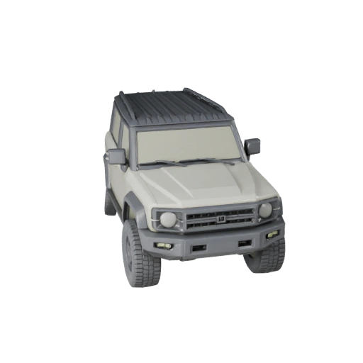 Druckbares schwebendes SUV STL 3D-Modell - Display & Sammlerstücke