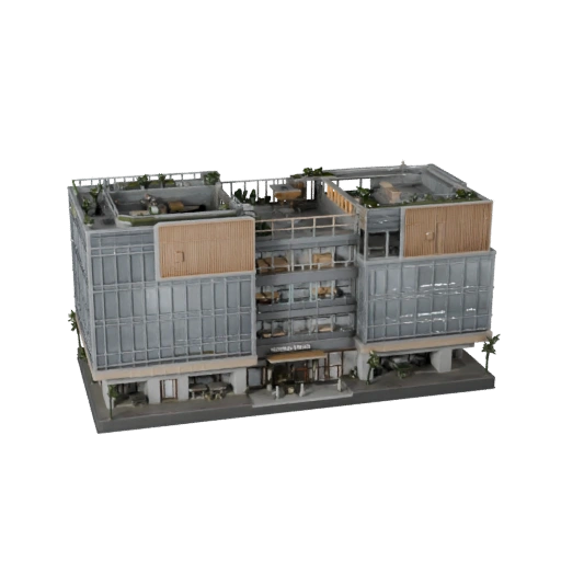 Modelo 3D de Oficina Startup Hub para Unreal - Activo en Tiempo Real