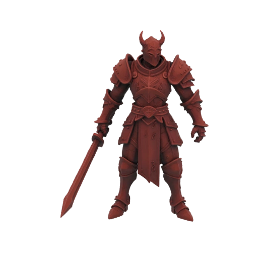 Miniature Chevalier Diable Dark Fantasy STL