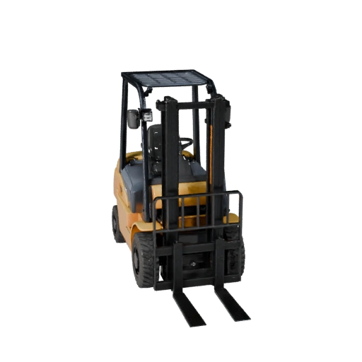 Modèle 3D de chariot élévateur prêt pour le jeu pour une utilisation en temps réel, actif PBR