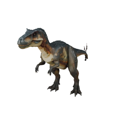 Low Poly Allosaurus 3D Modell - Unity Game Asset mit FBX | PBR