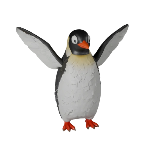 Modello 3D Pinguino High Poly - Asset STL Dettagliato per la Stampa