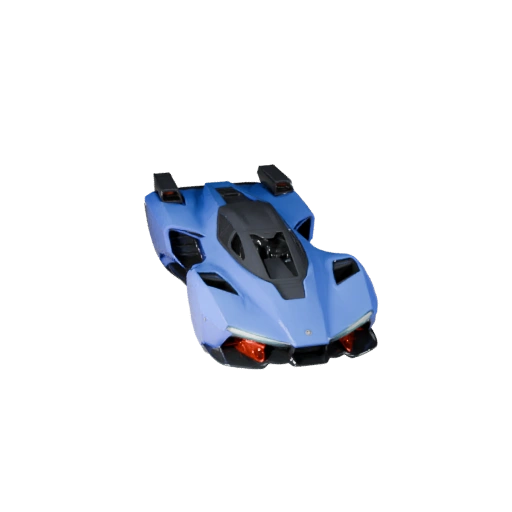 Modèle 3D de Voiture Sci-Fi pour Unity - Asset de Jeu Low Poly