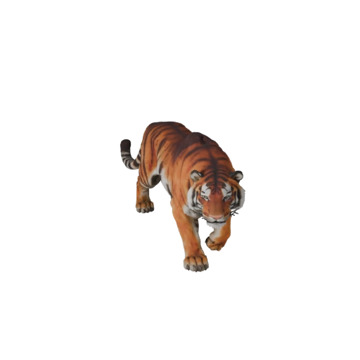 Siberischer Tiger 3D Modell für Blender - PBR Asset mit Texturen