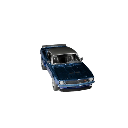 Mustang-inspiriertes Muscle-Car 3D-Modell für Unity - Low Poly